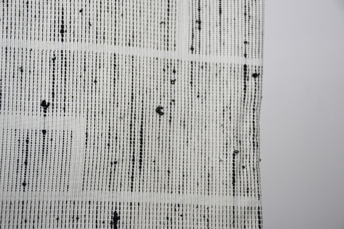 紬 つむぎ 単衣 幾何学模様 身丈153cm 裄丈62cm ★着物 pb-3748 桜庭呉服店_画像3