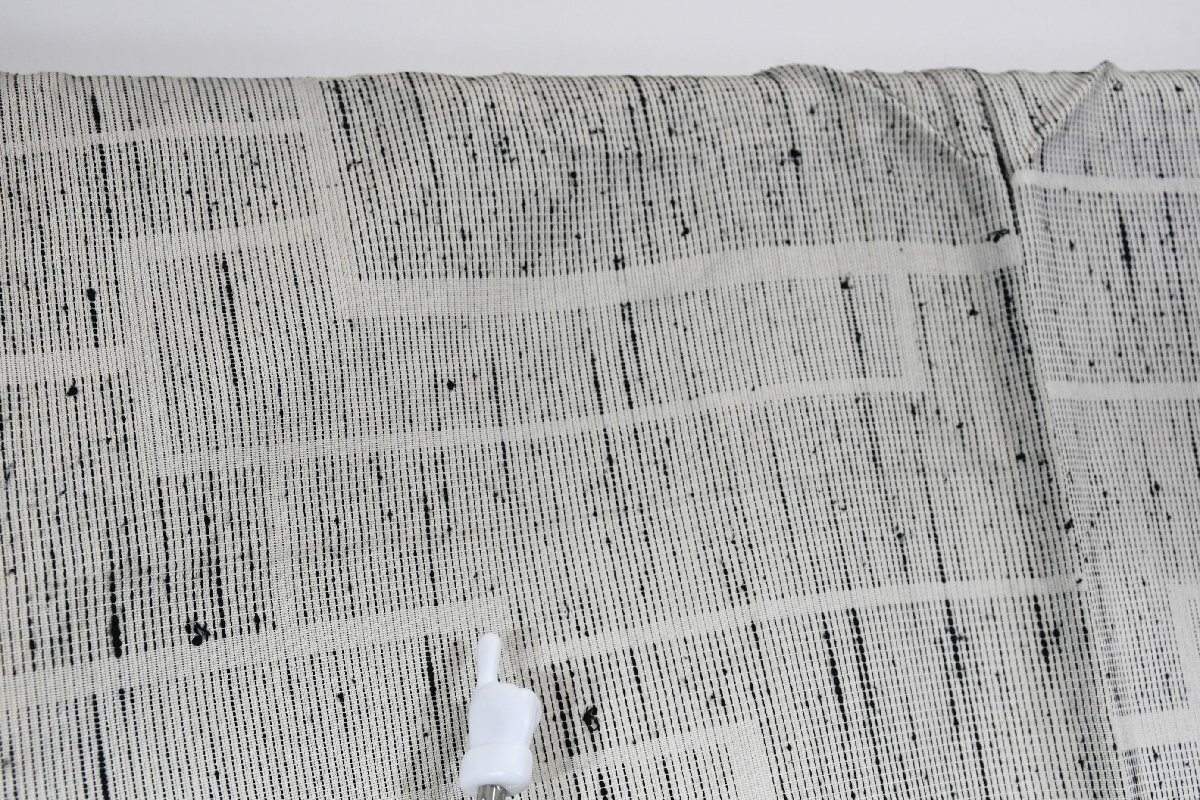 紬 つむぎ 単衣 幾何学模様 身丈153cm 裄丈62cm ★着物 pb-3748 桜庭呉服店_画像4