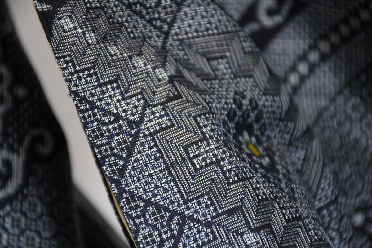 大島紬 正絹 奄美大島 身丈146cm 裄丈63cm ★着物 pb-3825 桜庭呉服店_画像5