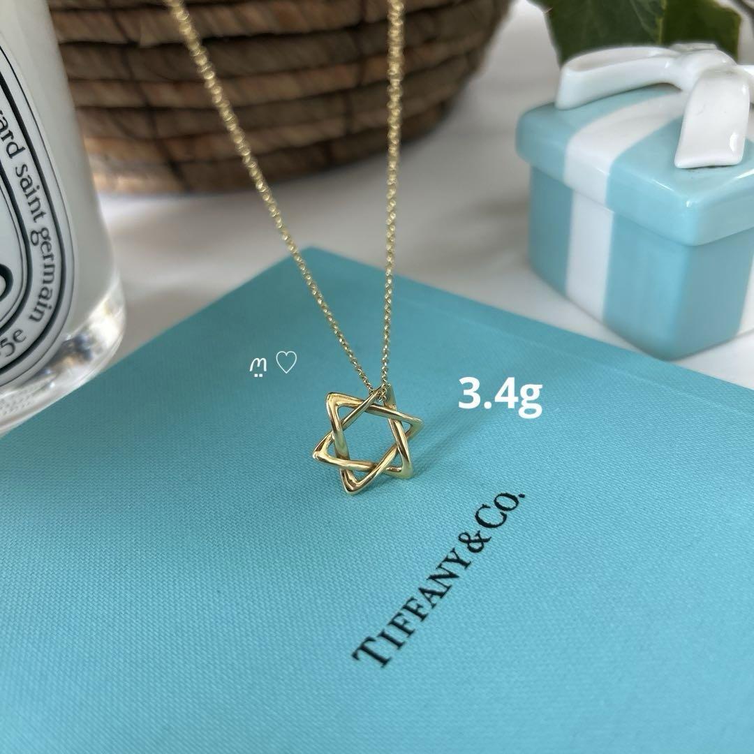 ティファニー　スターオブダビデネックレス　ペンダント　K18ゴールド3.4g　星 送料無料 ティファニー スターオブダビデネックレス ペンダント
