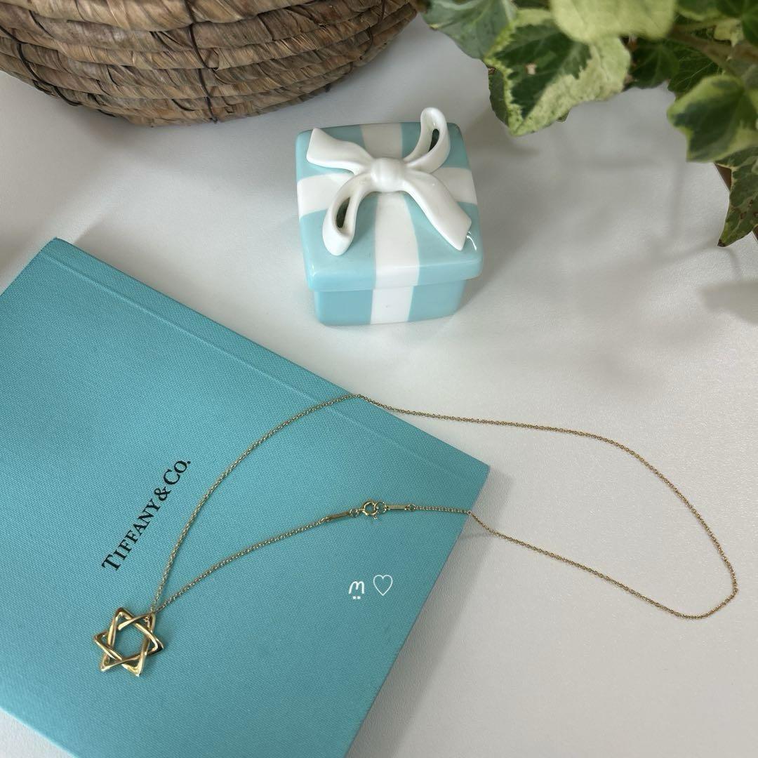 ティファニー　スターオブダビデネックレス　ペンダント　K18ゴールド3.4g　星 送料無料 ティファニー スターオブダビデネックレス ペンダント