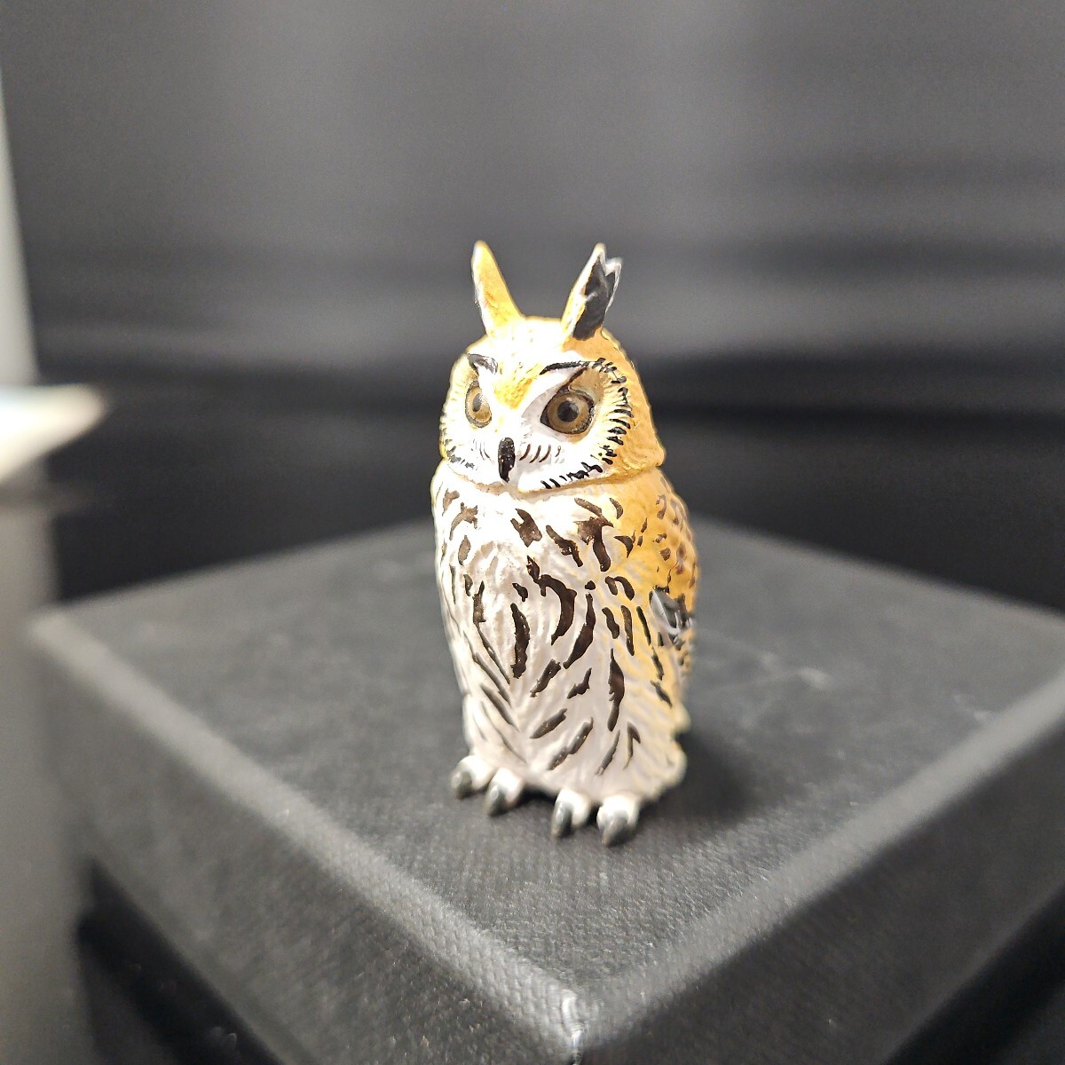 海洋堂カプセルQミュージアム 福をよぶフクロウ大全ウサギフクロウ画像が全てです。ご入札前は必ず商品説明をご覧ください美品_画像1