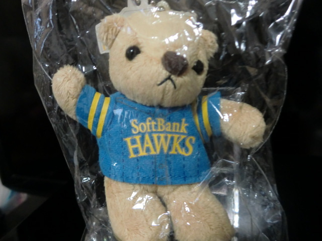 SoftBank Hawk s2016 ястреб Osaka форма Bear мягкая игрушка цепочка для ключей не использовался товар 