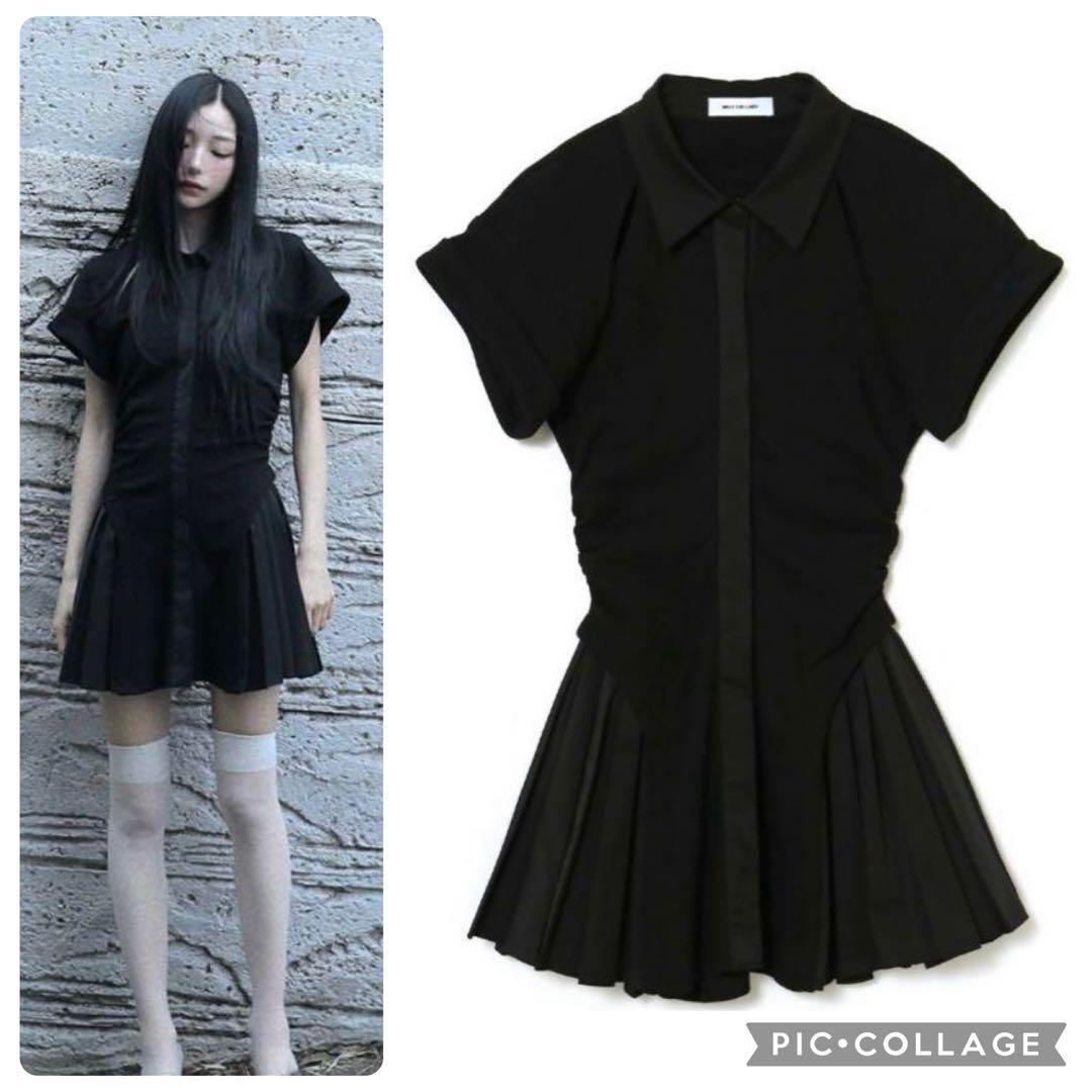 melt the lady pleats tee onepiece ワンピース MELT THE LADY】PLEATS TEE ワンピース 黒 フリーサイズ - メルカリ