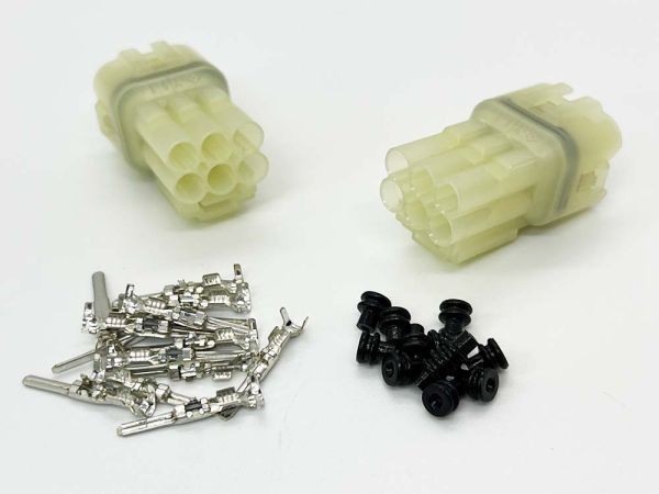 YO-414-M 【ジムニー JA22W テールランプ カプラー セット 予備端子 オス W9M6PMS*2 端子*2】 スズキ 彡補修 修理に彡 JA12VWC_画像3