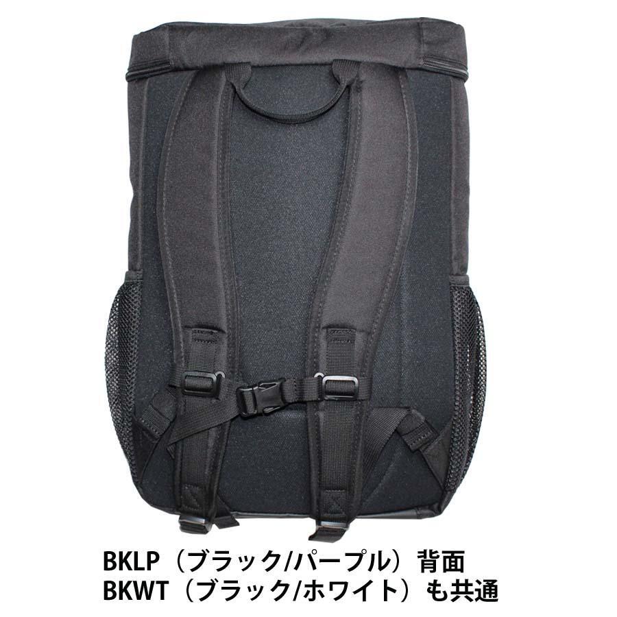 THRASHER 30L A4収納 バックパック ブラック/パープル デイ ボックスBOX型リュック 撥水加工ファブリック THR-238 Backpack スラッシャー_画像4