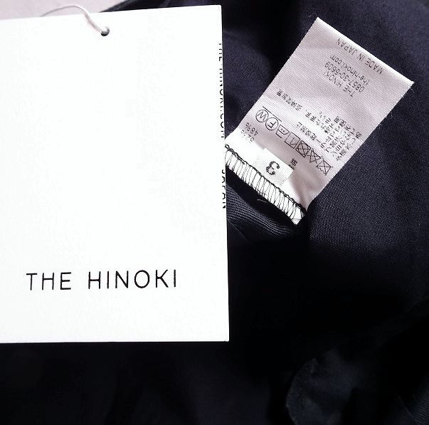 THE HINOKI ザ ヒノキ TH21S-6 オーガニック コットン×リネン チノパンツ 日本製 定価 \31.350 美品 ブラック メンズ (3) 黒 ●r-792_画像8