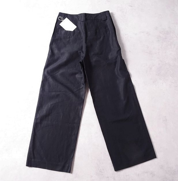 THE HINOKI ザ ヒノキ TH21S-6 オーガニック コットン×リネン チノパンツ 日本製 定価 \31.350 美品 ブラック メンズ (3) 黒 ●r-792_画像9