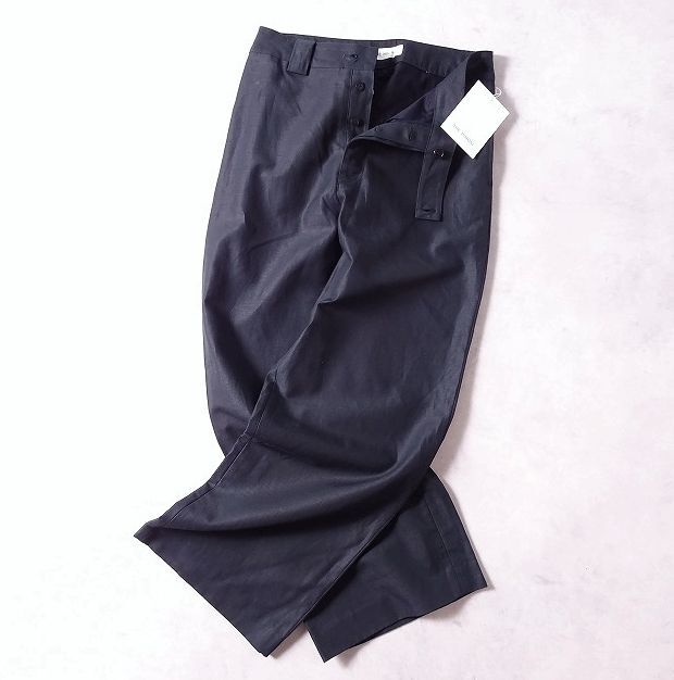 THE HINOKI ザ ヒノキ TH21S-6 オーガニック コットン×リネン チノパンツ 日本製 定価 \31.350 美品 ブラック メンズ (3) 黒 ●r-792_画像1