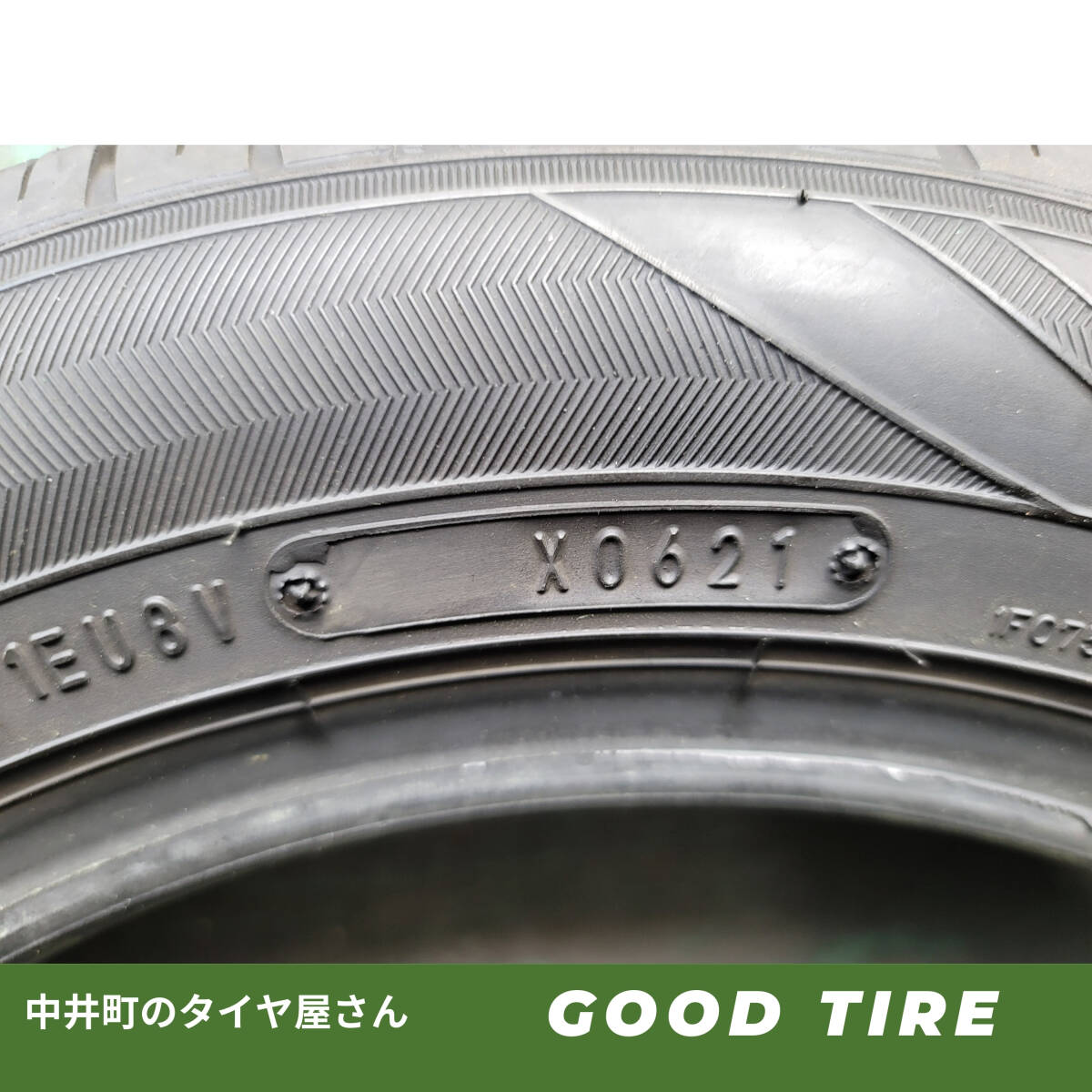 155/65R14 オートバックス MAXRUN EFFICIA 2本 2021年製 夏用 9分山 中古タイヤ Nボックス タント ムーヴ ワゴンR デイズ(6718)_画像4