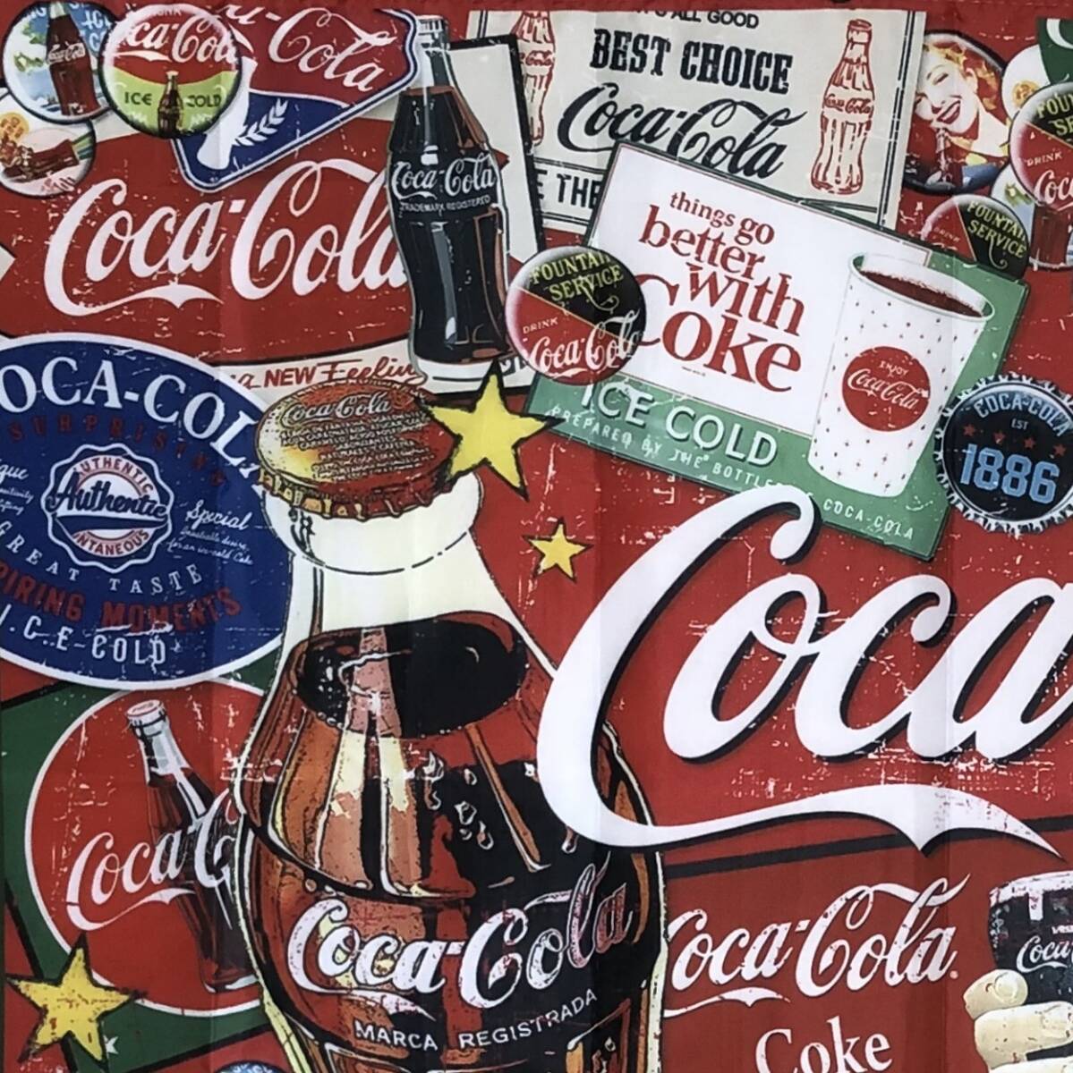 ★店內(nèi)裝飾仕様★CC52 コカコーラ フラッグ クラシック レトロ 旗 ポスター ブリキ看板 コーラ ポスター USA雑貨 アメリカン雑貨 輸入雑貨