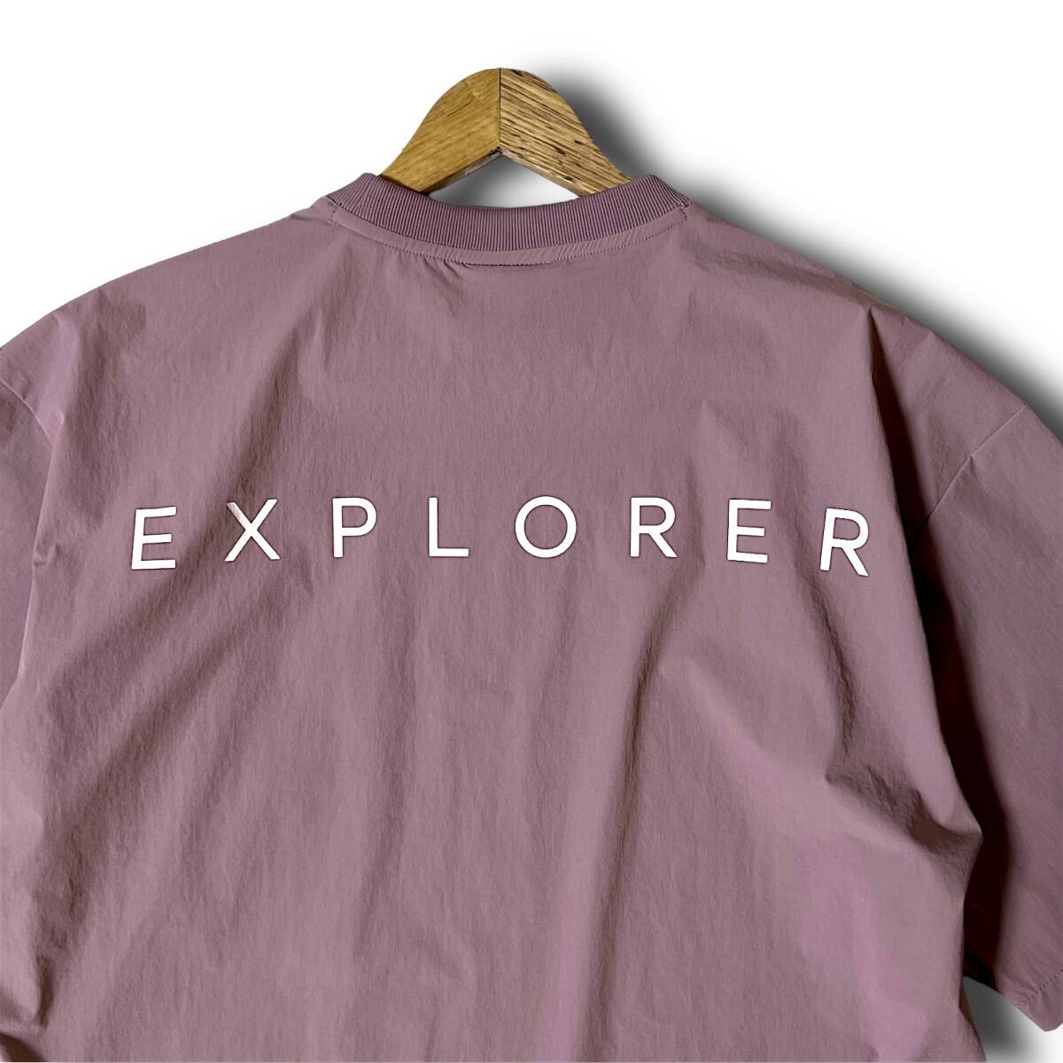 新品 THE NORTH FACE ノースフェイス ICERUNS/SR/TEEA テック系素材 吸汗速干 接觸冷感 バックプリント 半袖 Tシャツ M 赤灰 春夏 B8238