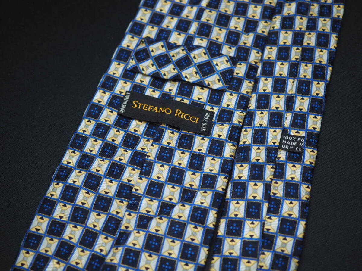 美品【STEFANO RICCI ステファノリッチ】 F1169 SILK ブランド ネクタイ 古着 良品_画像4