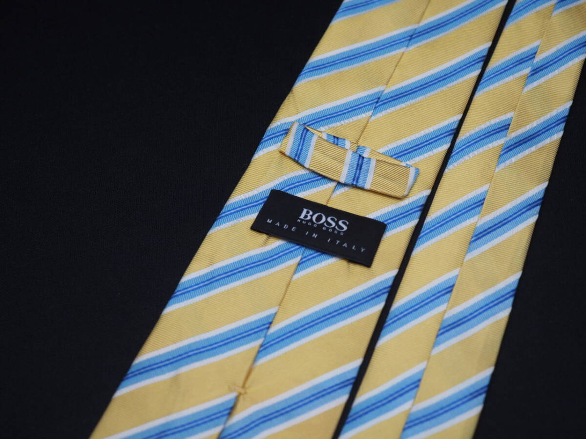 美品【HUGO BOSS ヒューゴ ボス】 F1867 SILK ブランド ネクタイ 古着 良品_画像4