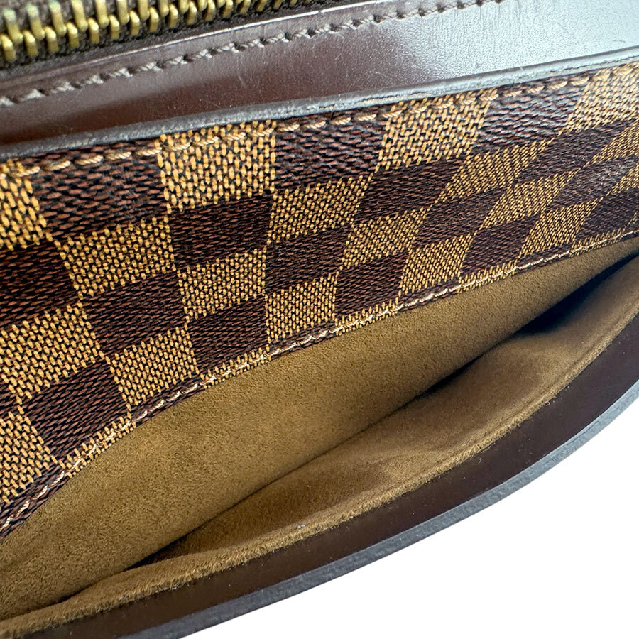  Louis Vuitton LOUIS VUITTON ручная сумочка солнечный Louis Damier парусина ebenz3432