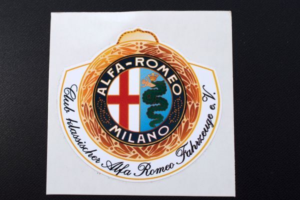 * Alfa Romeo Club стикер полимер плёнка 75×70. иен cut белый земля Alpha Romeo Mito Giulietta Giulia 105 4c 156 euro ocitys * Alfa Romeo Club стикер полимер плёнка 75×70. иен cut белый земля Alpha Romeo Mito Giulietta Giulia 105 4c 156 euro ocitys