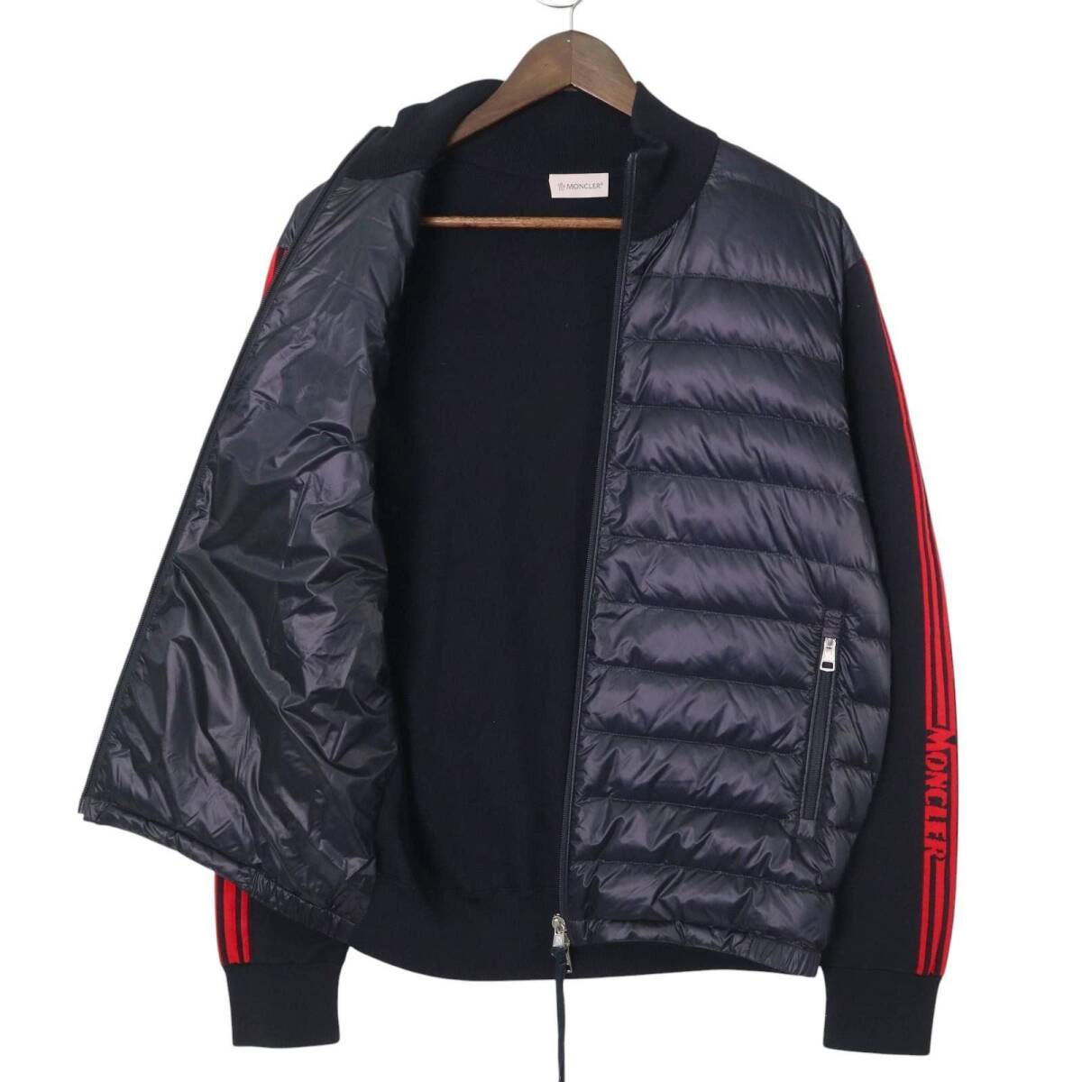 超美品＊MONCLER モンクレール　TRICOT CARDIGAN ニット切替 ダウンジャケット　F10919B50000＊