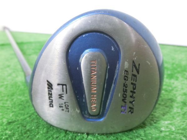 ?MIZUNO ミズノ ZEPHYR EG-250V Ti ?W フェアウェイウッド 18°/純正 シャフト TECHNO FLEX 1540 FLEX-L レディース G8357?