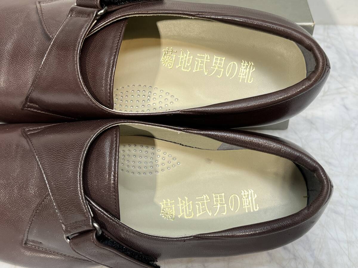 靴　9　★　コンフォートシューズ　★　菊地武男の靴　 23.5cm EEE ブラウン　レディースシューズ　マジックテープ　未使用品_画像3