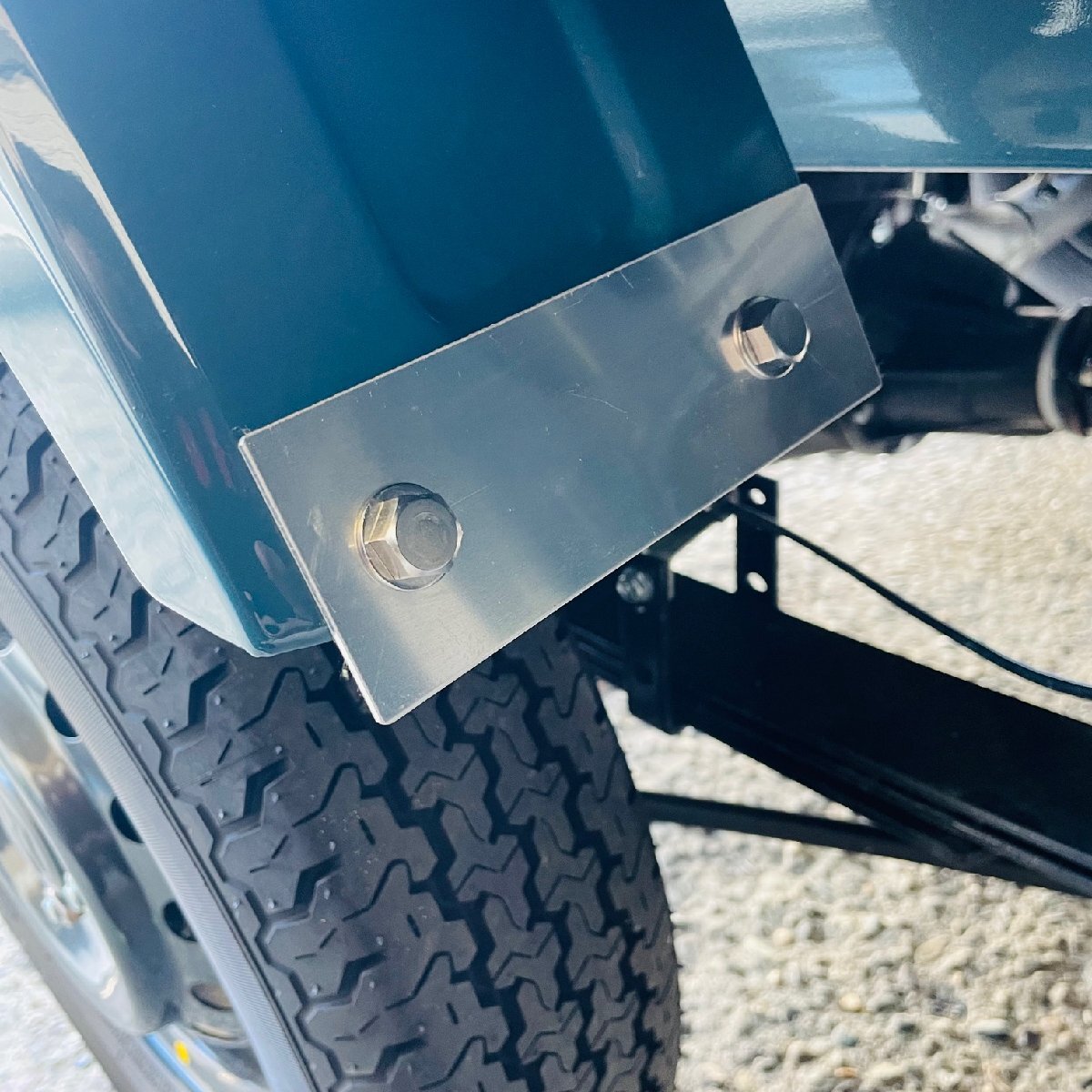 J-NEXT スズキ キャリイトラック/スーパーキャリイ(DA16T) 共通 アルミ フェンダープレート アルミ板Ver. 4枚 軽トラック 軽トラカスタム_画像5