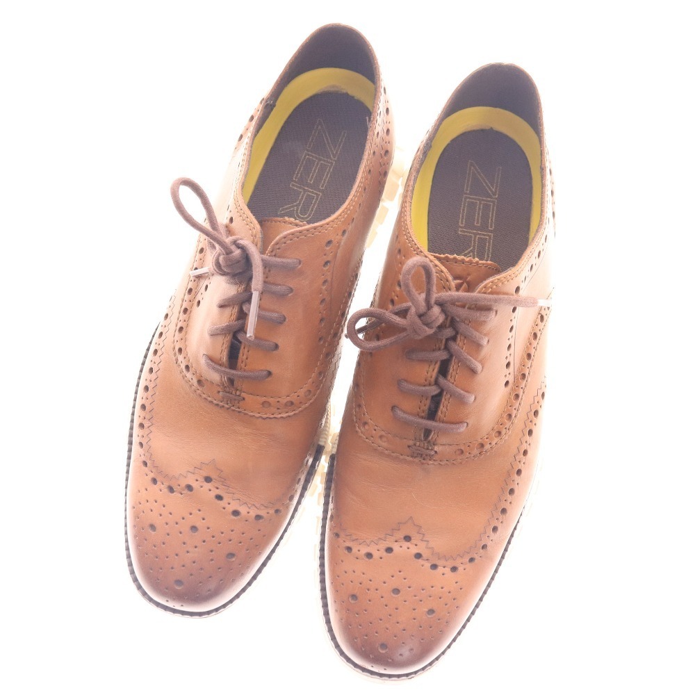 ■ COLE HAAN コールハーン ゼログランド スニーカー C14493 靴 ウイングチップ メンズ 8M 26cm相当 ブラウン_画像4