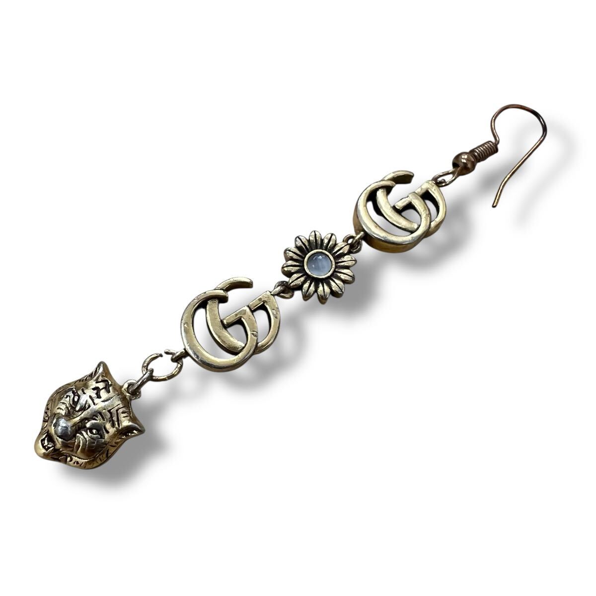 【ITVPG7S8DR4G】GUCCI グッチ ピアス ゴールド タイガー トラ 片方_画像2