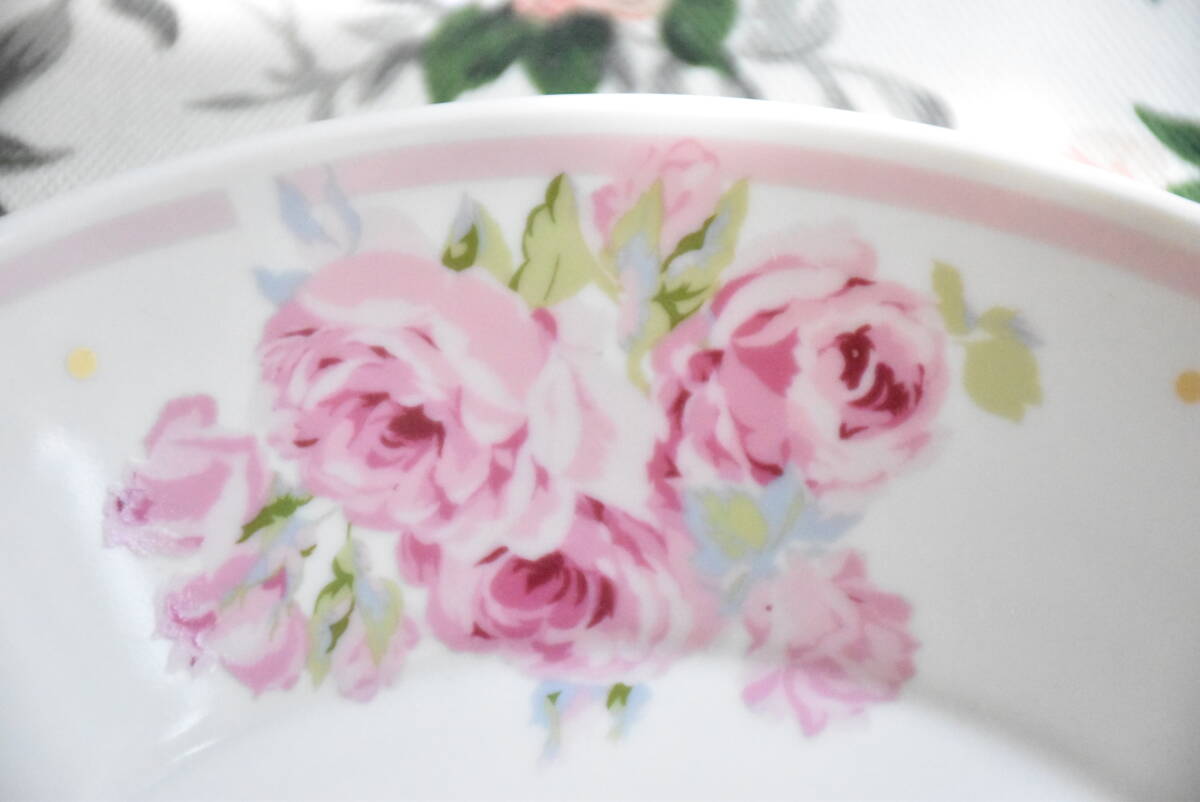 PAY1?YA14*ローラアシュレイ*パスタプレート*3枚セット*クチュールローズ*LAURA ASHLEY*薔薇*約Φ22cm*バラ* お皿*皿*ディッシュ*ピンク