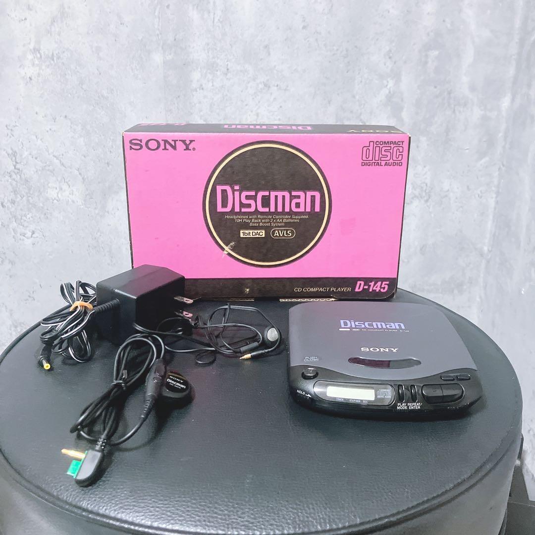 【美品】ソニー Discman D-145 ポータブルCDプレーヤー 希少ピンク 再生確認済み】ソニー ポータブル CDプレーヤー D-145 Discman