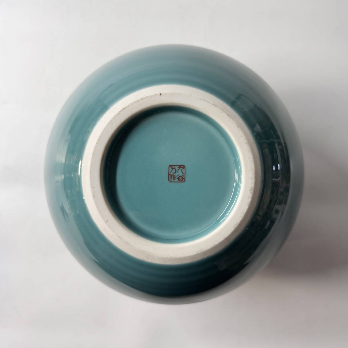 [63278Q] Kutani десять тысяч произведение золотой серебряный зеленый .. журавль полосный гора ваза ваза для цветов цветок входить цветок сырой . инструмент чайная посуда течение времени хранение товар текущее состояние товар 