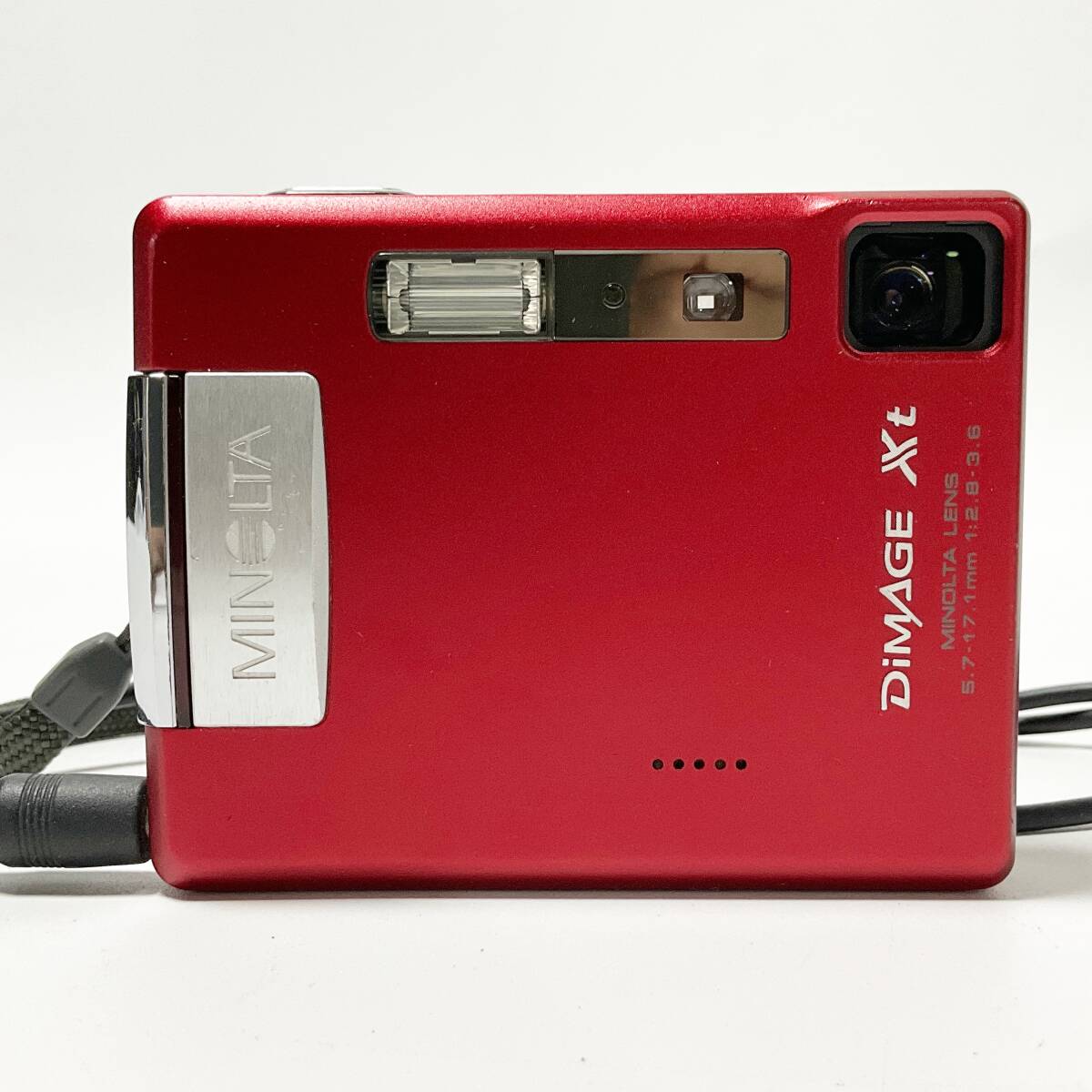 【63534T】基本動作確認済　MINOLTA DiMAGE Xt 5.7-17.1mm 1：2.8-3.6 電源コード付 ミノルタ コンデジ 経年保管品　現(xiàn)狀品
