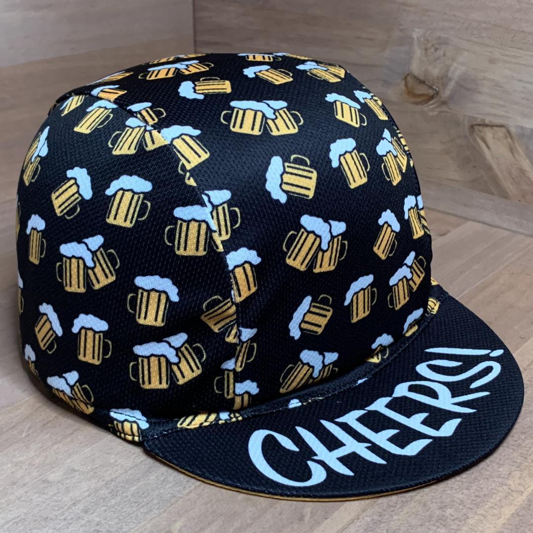 【新品】サイクリングキャップ サイクルキャップ ヘルメットの下にも! ブラック ビール