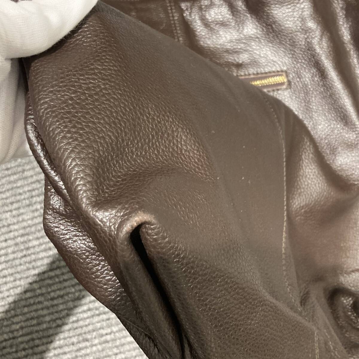 37094☆N.f ノートルファボリ ブラウン バッグ_画像5