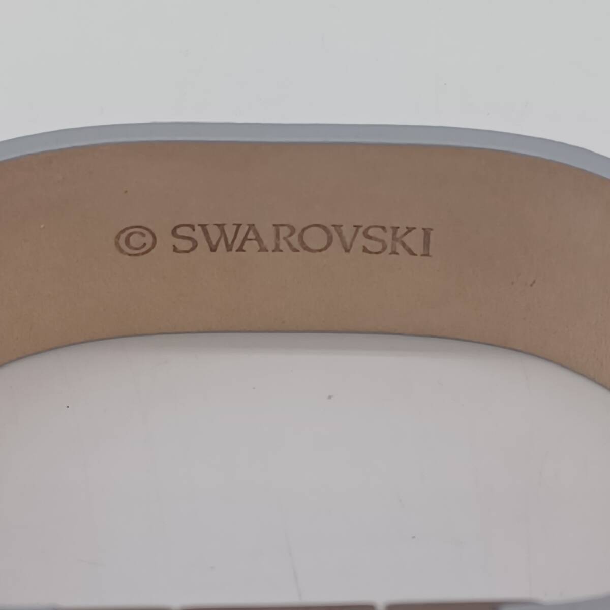 S9803* [ не использовался товар ]SWAROVSKI Swarovski активный crystal USB браслет Silverstone USB2.0 8GB натуральная кожа 