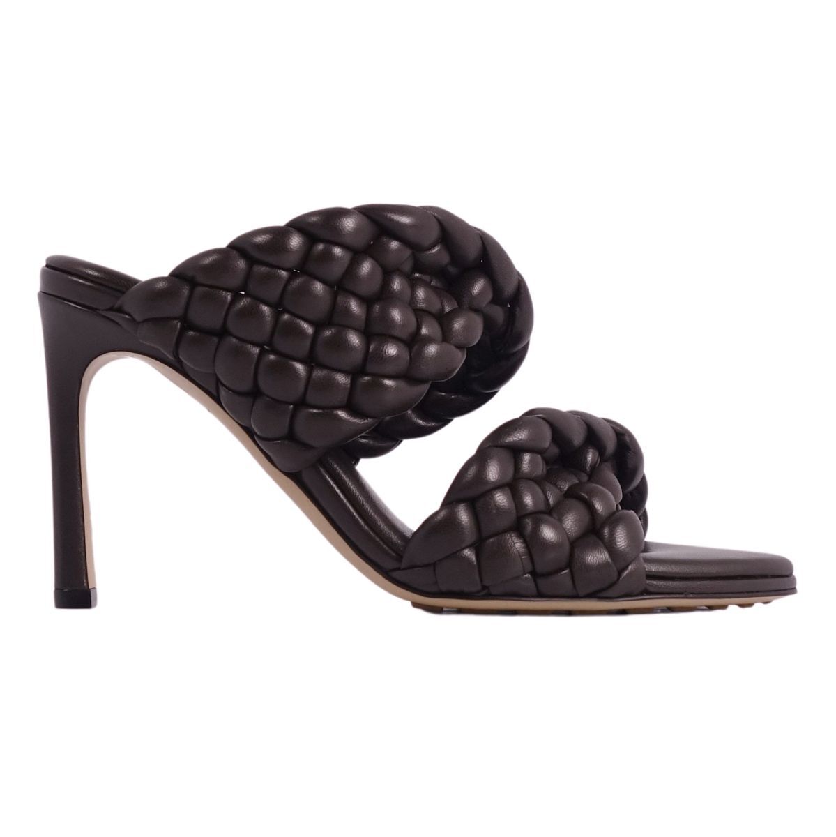  не использовался Bottega Veneta BOTTEGA VENETA сандалии сетка кожа каблук женский 35(22cm соответствует ) Brown ce07ed-rm20e32834