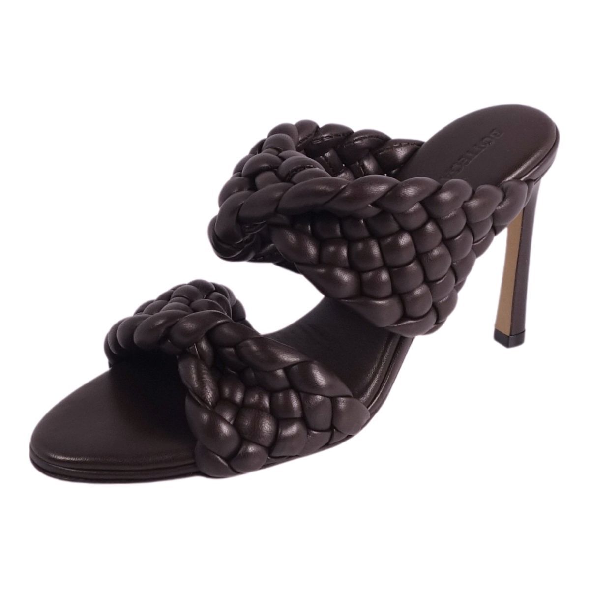  не использовался Bottega Veneta BOTTEGA VENETA сандалии сетка кожа каблук женский 35(22cm соответствует ) Brown ce07ed-rm20e32834