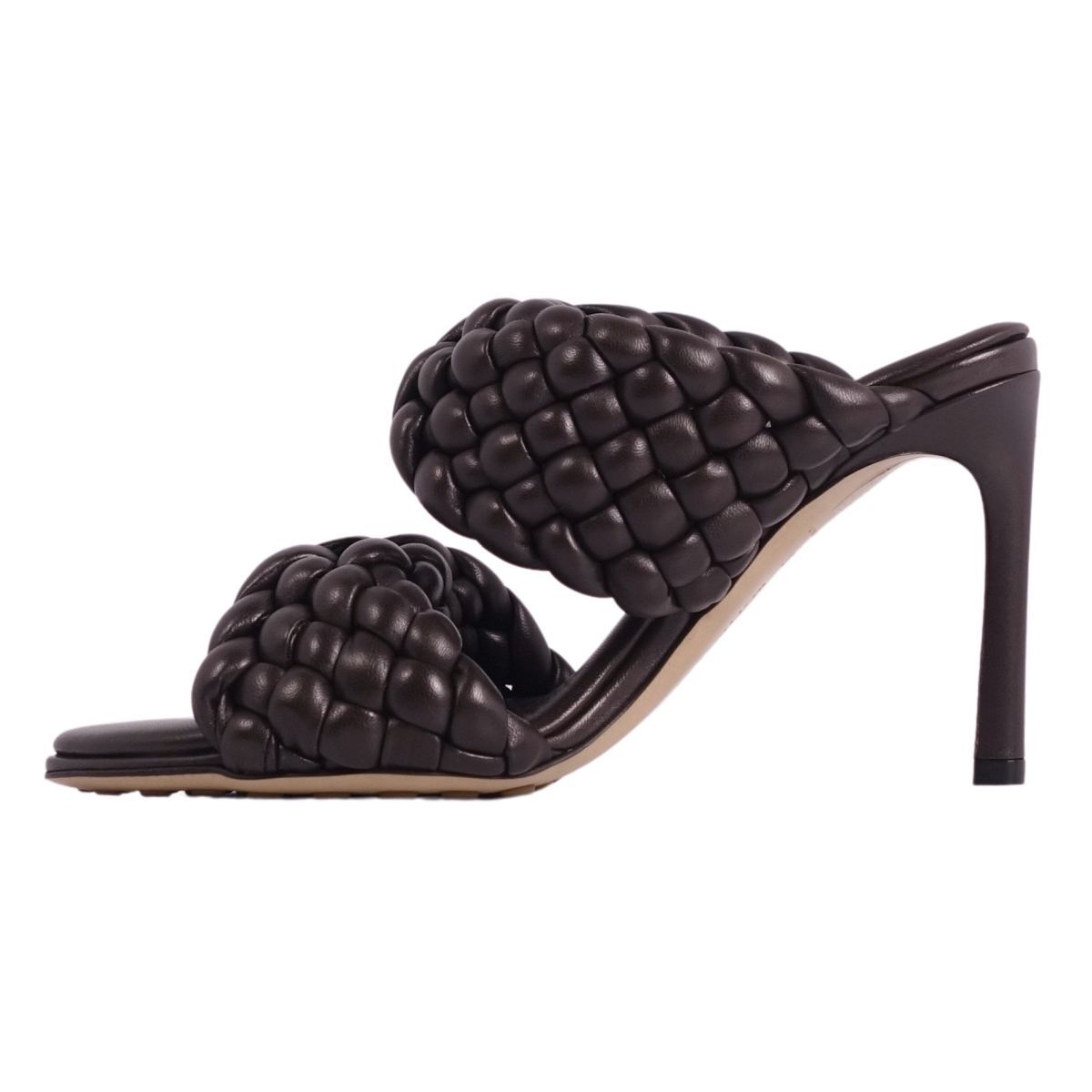  не использовался Bottega Veneta BOTTEGA VENETA сандалии сетка кожа каблук женский 35(22cm соответствует ) Brown ce07ed-rm20e32834