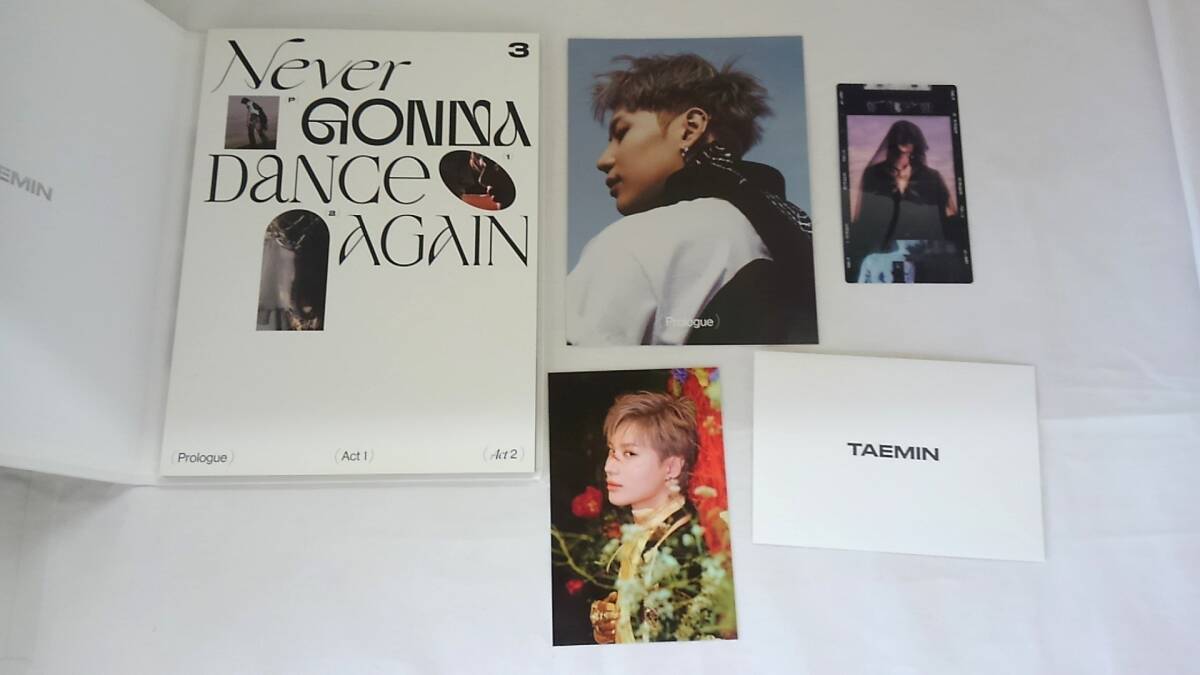 【丸-1658】(MZ)テミン 3rdアルバム NEVER GONNA DANCE AGAIN EXTENDED VER. ポスター欠品 韓國版 SHINee(HN)