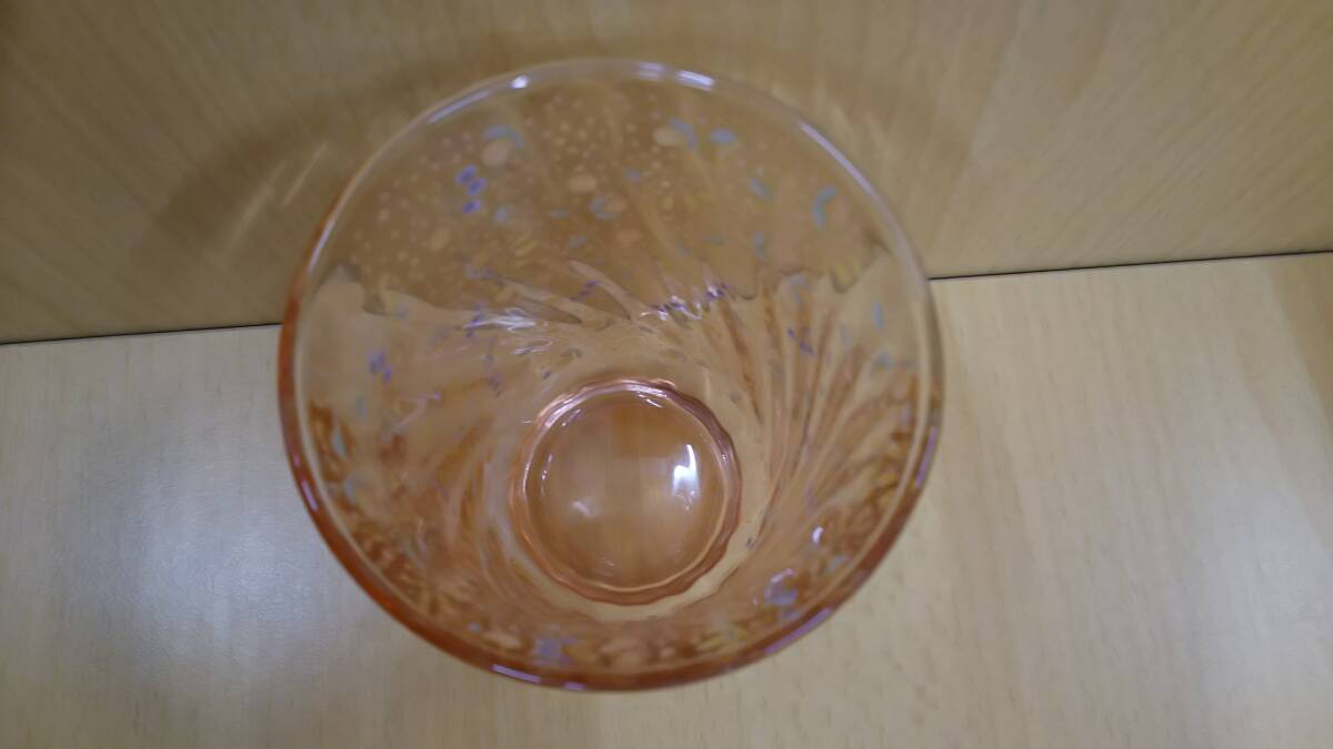 【菊水-445】フェリシモ/DENA/ディーナ/グラス/ピンク/コップ/（yu）_画像2