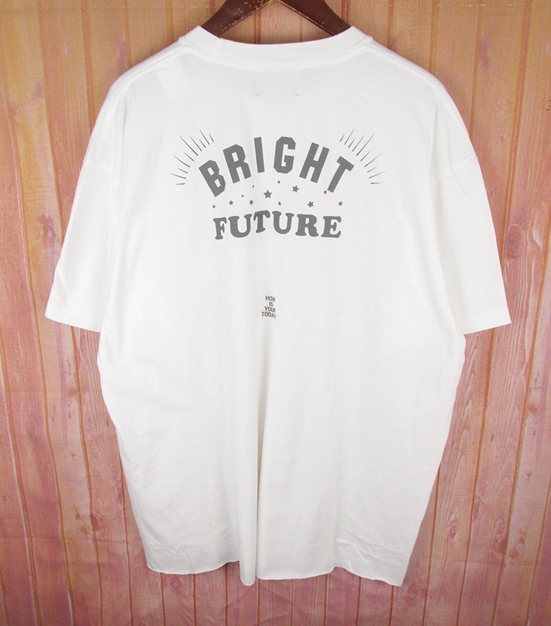 LST12638 today edition トゥデイエディション BRIGHT FUTURE 01 カットオフ Tシャツ 牡羊座 ホワイト XL 未使用(クリックポスト可)_画像3