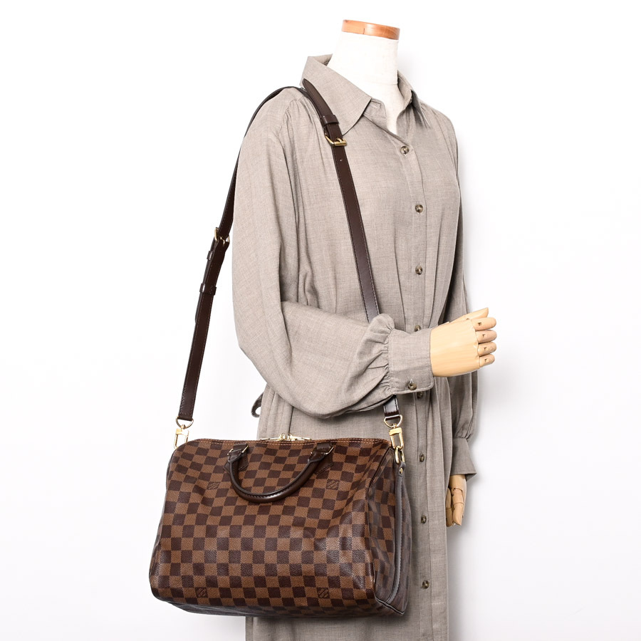  Louis Vuitton speedy частота lie-ru30 сумка "Boston bag" N41367 Brown женский б/у AB товар 
