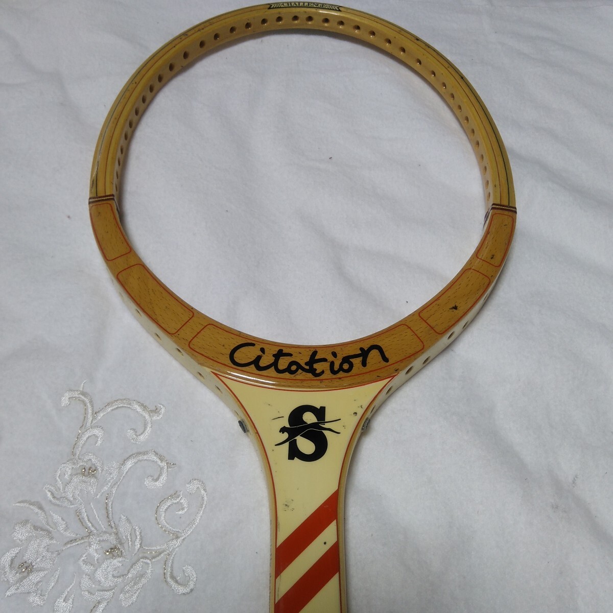 ヴィンテージ スラセンジャー 硬式ウッドテニスラケット No.23_画像6