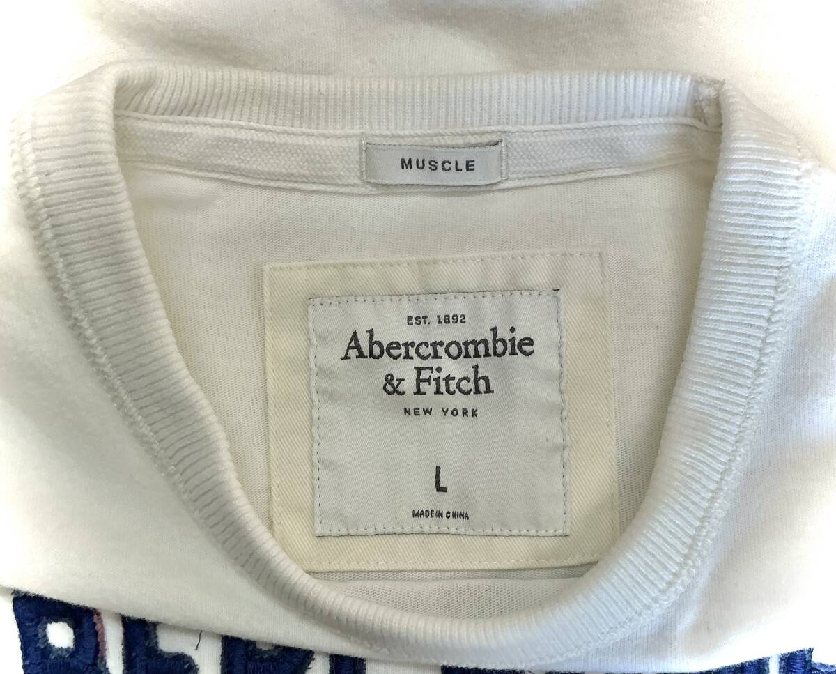 Abercrombie & Fitch ■ ロンＴ・ダメージ加工 ；size L《USED》_画像3