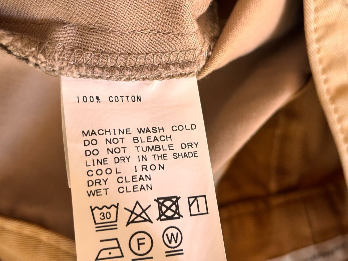 ∞ FRAMeWORK フレームワーク コンパクト チノ グルカ パンツ 38 ベージュ コットン チノパン ∞の画像10