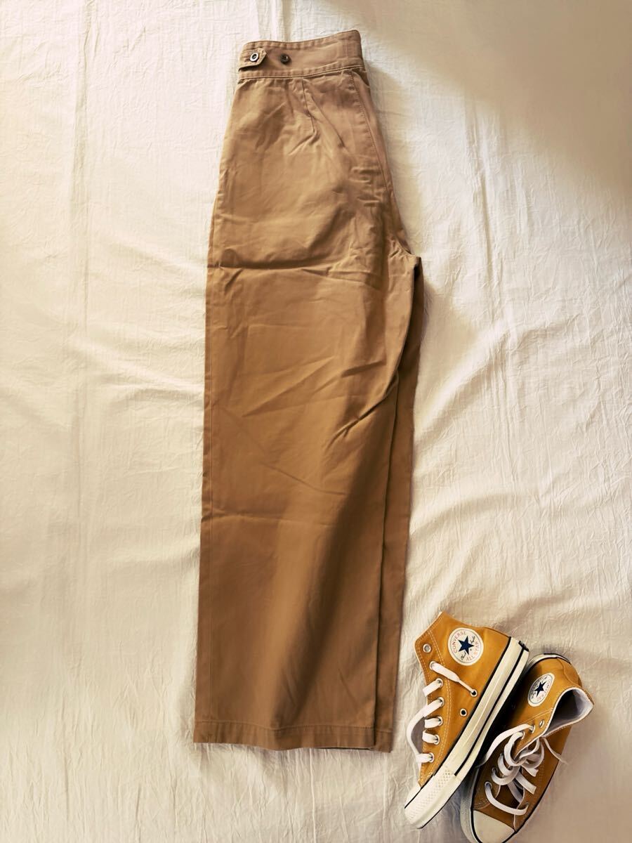 ∞ FRAMeWORK フレームワーク コンパクト チノ グルカ パンツ 38 ベージュ コットン チノパン ∞の画像9