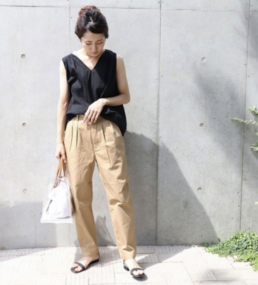 ∞ FRAMeWORK フレームワーク コンパクト チノ グルカ パンツ 38 ベージュ コットン チノパン ∞の画像2