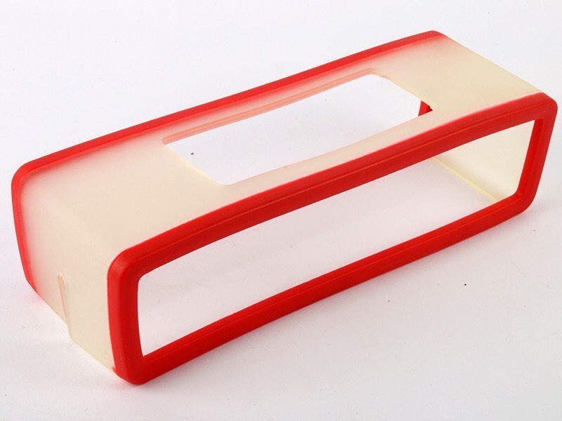 BOSE SOUNDLINK MINI 1 2用ワイヤレススピーカー保護 シリコン製 カラーバンパー ソフトカバー#レッド_画像2