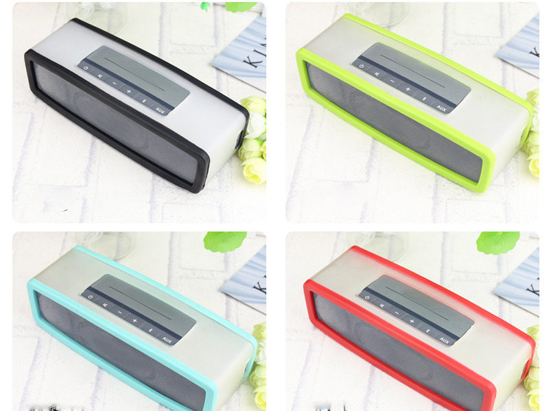 BOSE SOUNDLINK MINI 1 2用ワイヤレススピーカー保護 シリコン製 カラーバンパー ソフトカバー#レッド_画像3