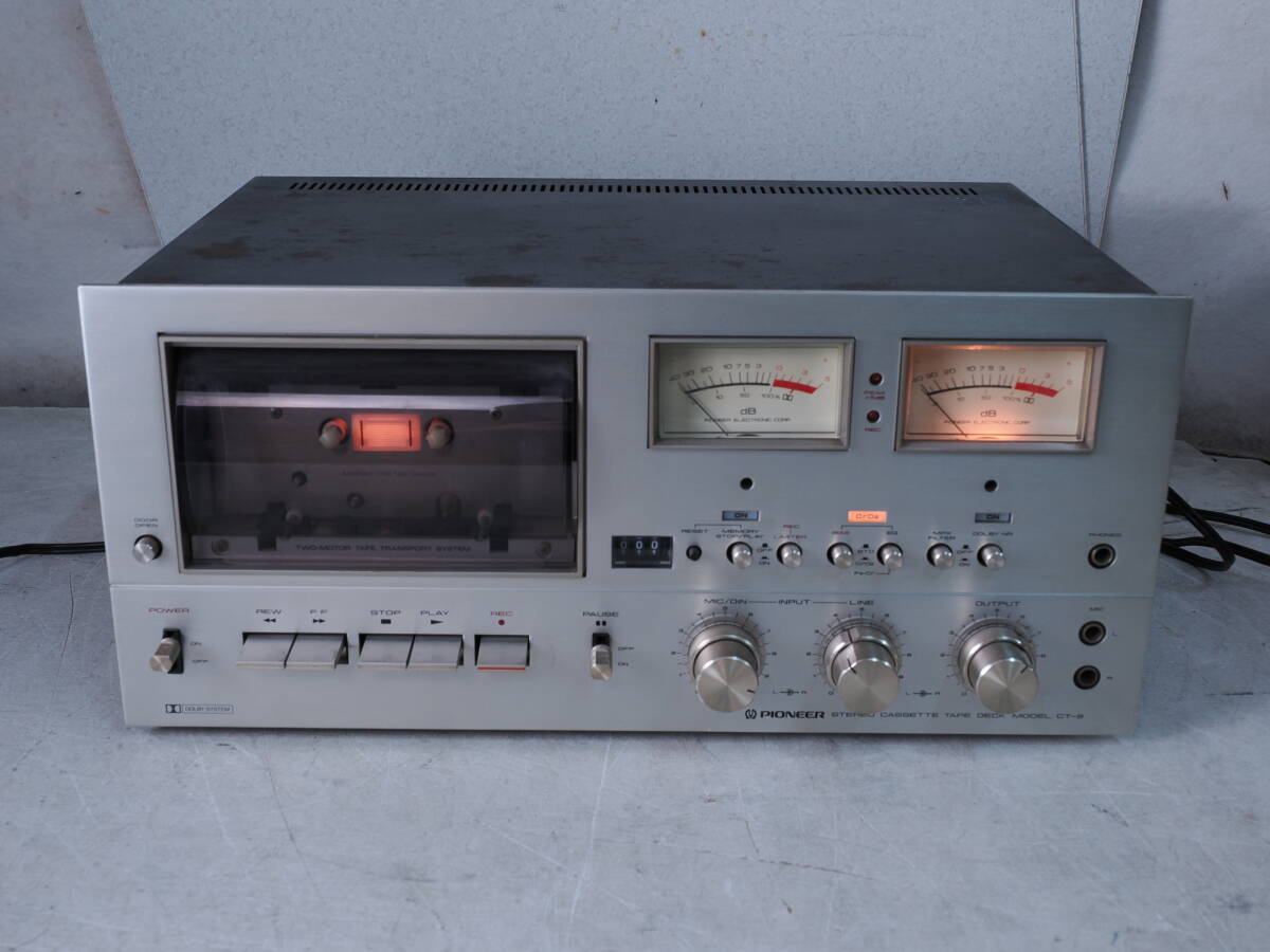 M◇ジャンク品◇カセットデッキ CT-9 パイオニア/PIONEER STEREO CASSETTE TAPE DECK 本体のみ 付属品なし 通電のみ確認 ※音出ません