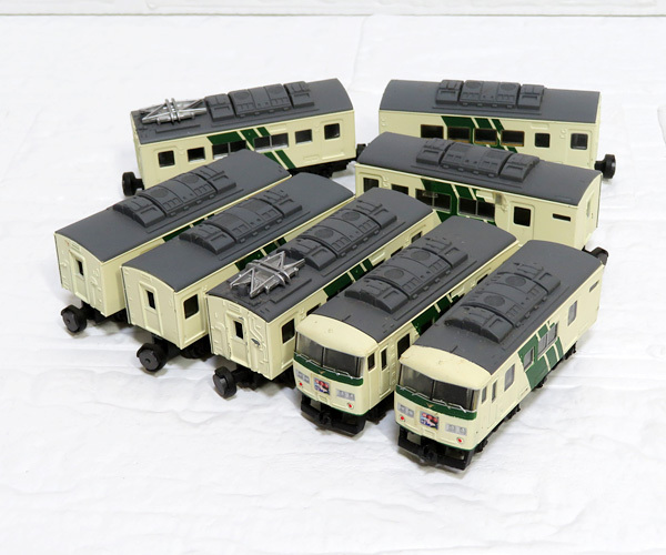 Bトレイン 185系 踊り子色 8両セット 鉄道模型中古現状品】BANDAI / バンダイ:Bトレインショーティー