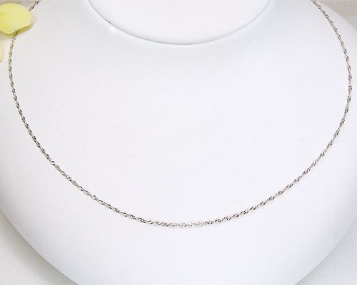 プラチナネックレスチェーン・スクリュー45ｃｍPt850/送料無料_画像3